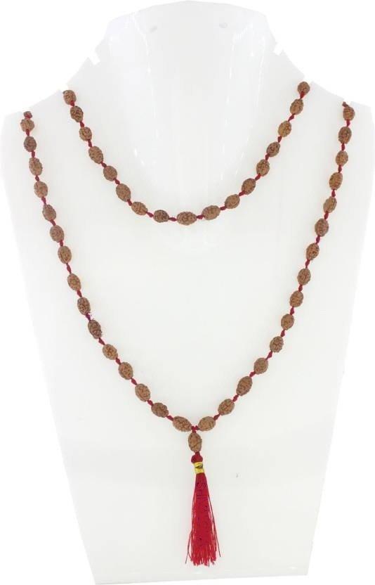 3 Mukhi Indonesian Rudraksha Mala 108 Beads (7mm-9mm)