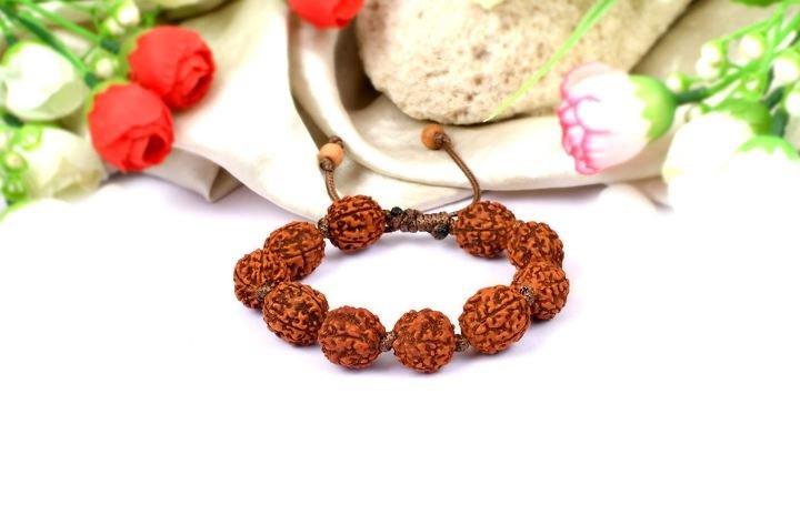5 mukhi Guru bracelet in thread - 15mm