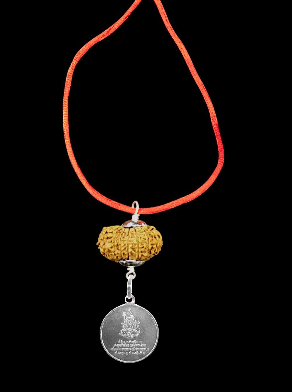 Mahamritunjaya Kavach 16 Mukhi Rudraksha With Silver Yantra