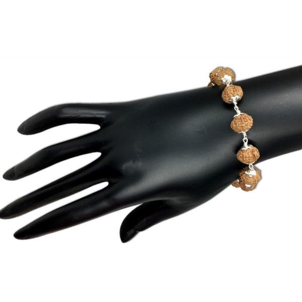 9 Mukhi Indonesian Silver Adjustable Bracelet