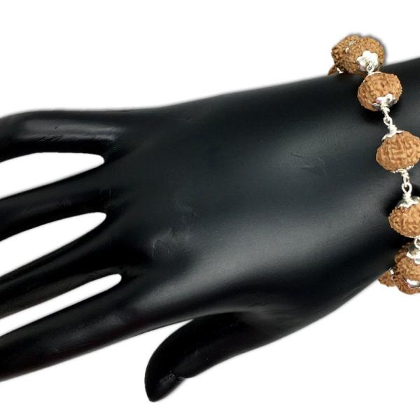 10 Mukhi Indonesian Silver Adjustable Bracelet
