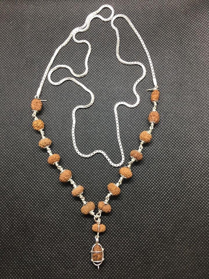 Indonesian Siddha Mala Very Small In Silver